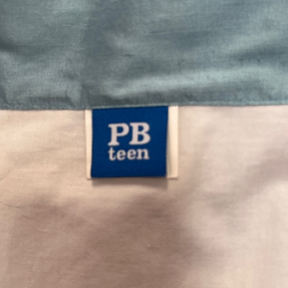 Pottery Barn Teen Silk Dupioni Silk Curtains In Purple Blue Green Two Panels - Picture 3 of 9